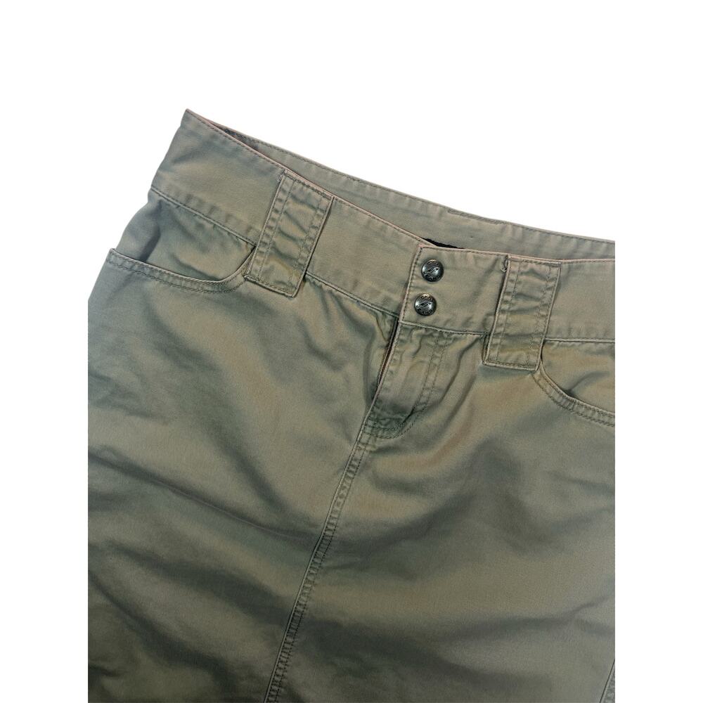VINTAGE 00s DKNY KHAKI SKIRT SIZE WOMENS 8 MEDIUM KNEE LENGTH RETRO - Picture 6 of 6